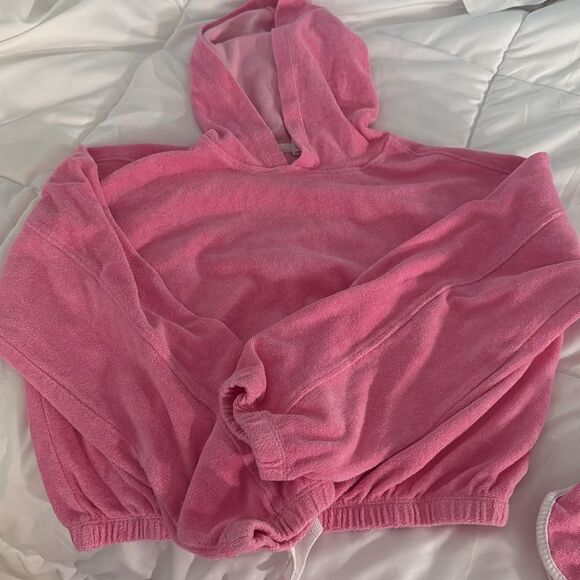 Shade Critters Pink Terry Cloth Shorts and hoodie - Picture 5 of 5